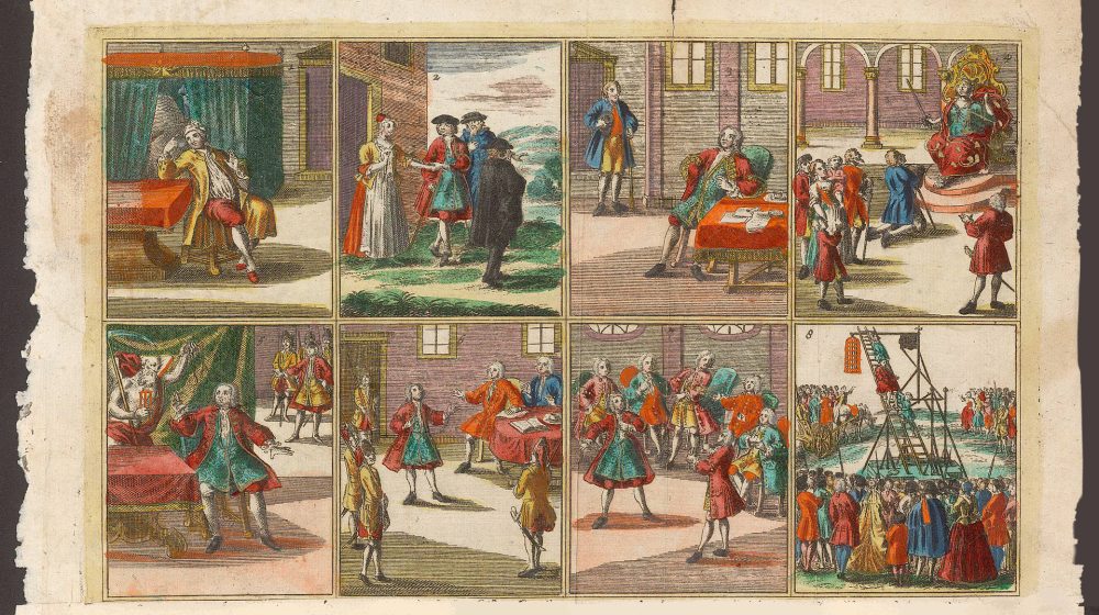 Der traumende, von dem Glück hocherhabene, und durch selbst-gesuchtes Unglück biß auf den eisernen Galgen gestürtzte Jud, Joseph Süß Oppenheimer 