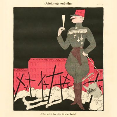 Titel: Besatzungswahnsinn Quelle: Simplicissimus vom 3. Januar 1923 