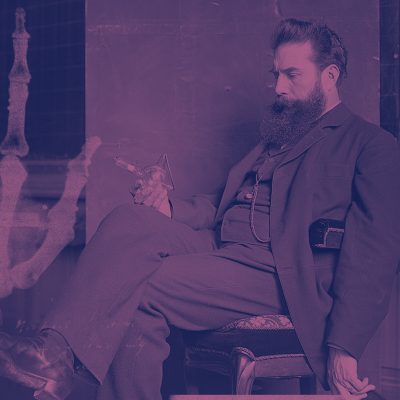 Portrait Wilhelm Conrad Röntgens von Reinhold Felderhoff Quelle: Deutsches Röntgen-Museum, CC BY-NC-SA