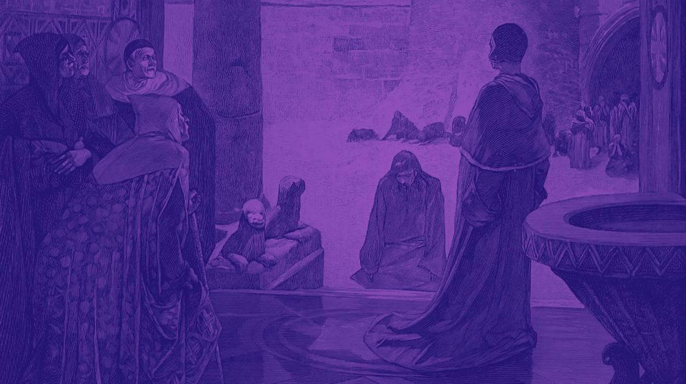 Der Gang nach Canossa (Darstellung von 1898) Quelle: Public Domain