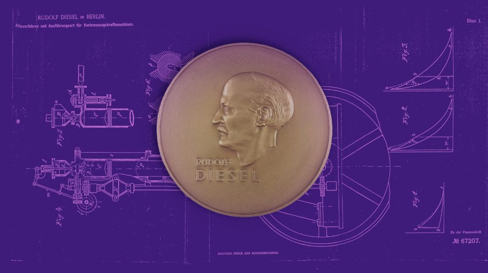 Rudolf Diesel Medaille Quelle: Deutsches Bergbau-Museum Bochum, CC BY-NC-SA 4.0