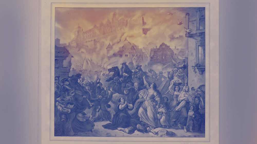 Lithografie von Johann Nepomuk Heinemann [koloriert], nach Ölgemälde von Feodor Dietz (Foto: LABW, GLAK)  
