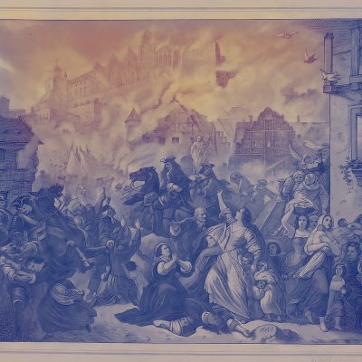 Lithografie von Johann Nepomuk Heinemann [koloriert], nach Ölgemälde von Feodor Dietz (Foto: LABW, GLAK)  