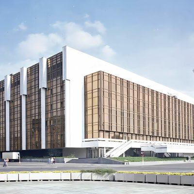 Fernsehturm und Palast der Republik 1978; Foto: Richter, Regine, 1978 