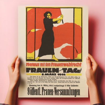 Plakat zum Frauentag 1914