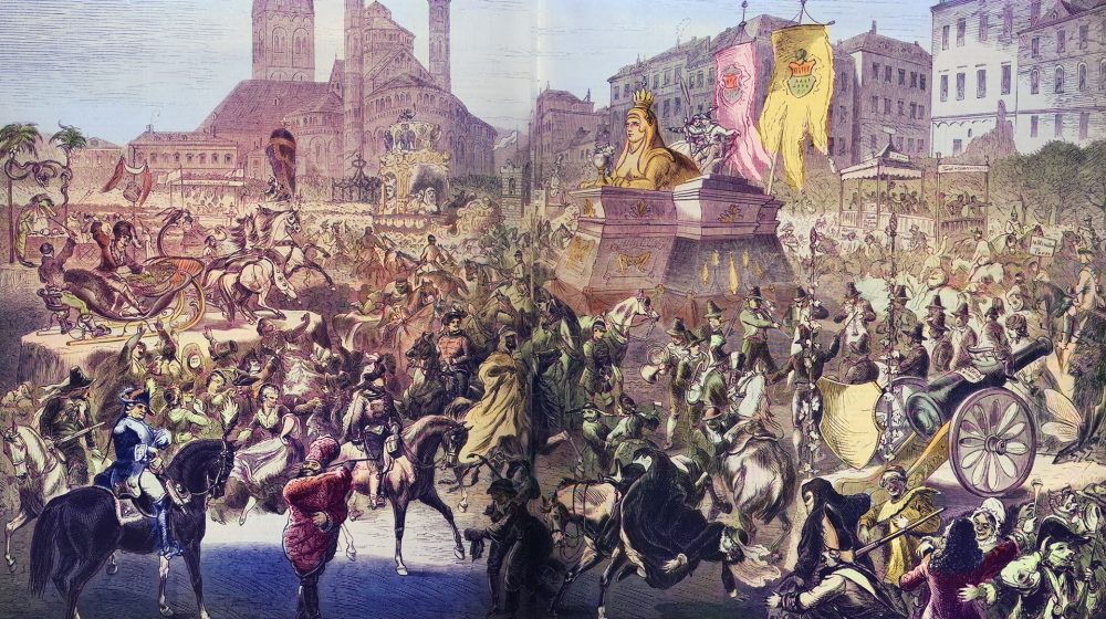 Kölner Carneval, aus Illustrirte Zeitung, 1870