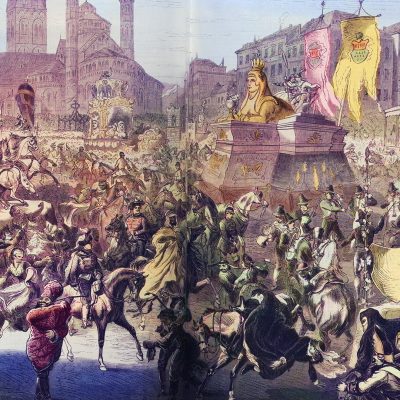 Kölner Carneval, aus Illustrirte Zeitung, 1870