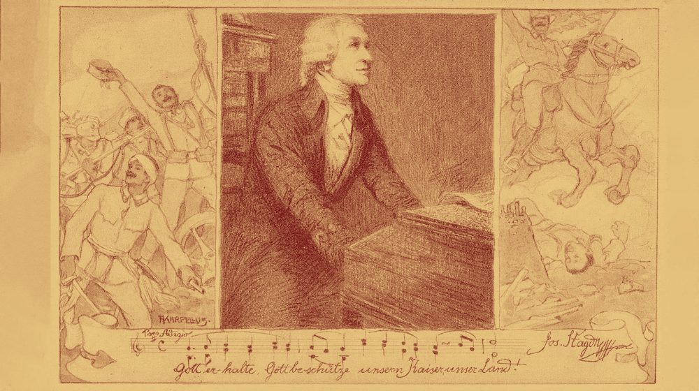 Historische Bildpostkarte mit Joseph Haydn (Illustrator: Adolf Karpellus, CC BY-NC 4.0)