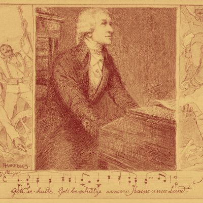 Historische Bildpostkarte mit Joseph Haydn (Illustrator: Adolf Karpellus, CC BY-NC 4.0)