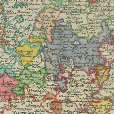 Karte nach den Säkularisationen