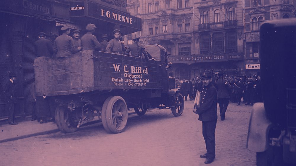 Spartakisten in Essen (Foto: spaarnestadphoto / National Aarchief)