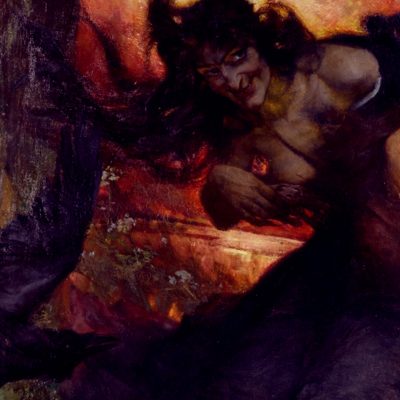 Gemälde “A witch” von Edgar Bundy, 1896 (Foto: Public Domain)