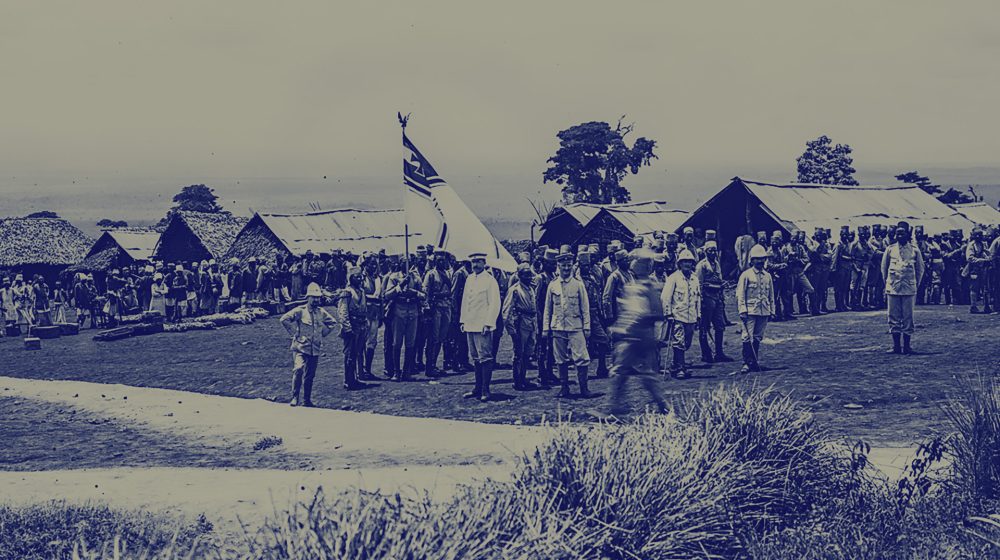 Deutsche Kolonialsoldaten im heutigen Tansania 1886 (Foto: Public domain)