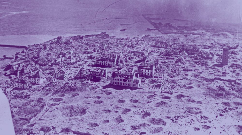 Zerstörte Insel Helgoland 1947 (Foto: Bundesanstalt für Wasserbau, CC BY 4.0) 