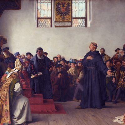 Luther auf dem Reichstag zu Worms, Gemälde von Anton Werner (Quelle: Staatsgalerie Stuttgart)