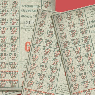 Lebensmittel-Grundkarte, Oktober 1957