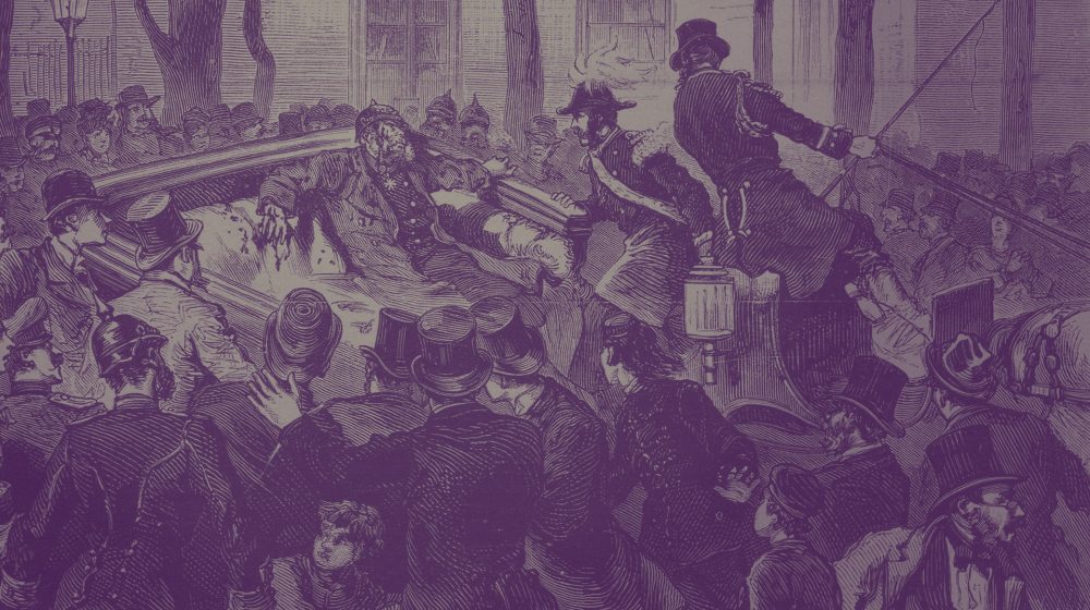 Das Attentat auf den Kaiser, Zeichnung in der Neuen Illustrirten Zeitung (Quelle: Public Domain)