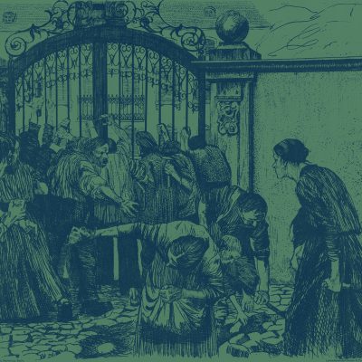 Sturm, Radierung von Käthe Kollwitz (Quelle: Mitte Museum, gemeinfrei)