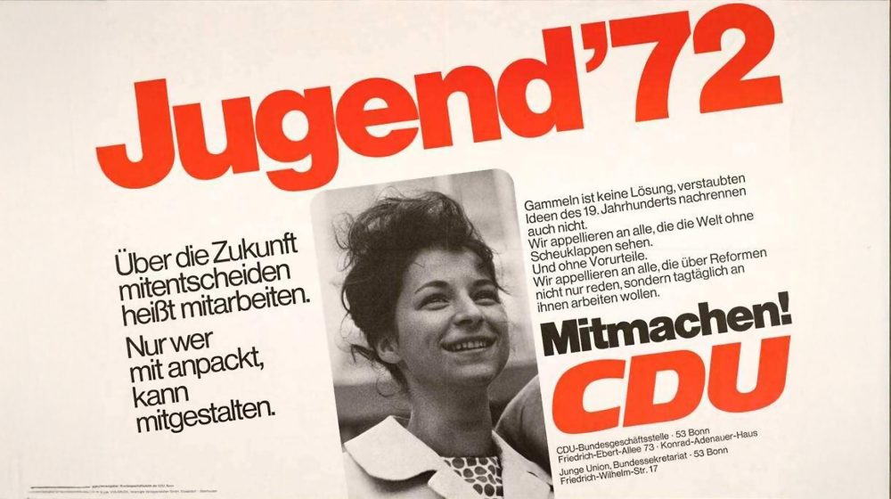 CDU-Wahlaufruf zur Bundestagswahl 1972 (Quelle: Landesarchiv Baden-Württemberg, CC BY 3.0 DE)