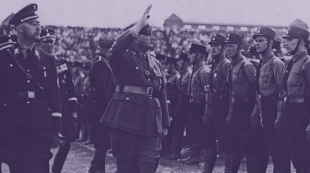 SA-Chef Röhm neben SS-Chef Himmler 1933 (Quelle: Nationales Digitales Archiv Polen)