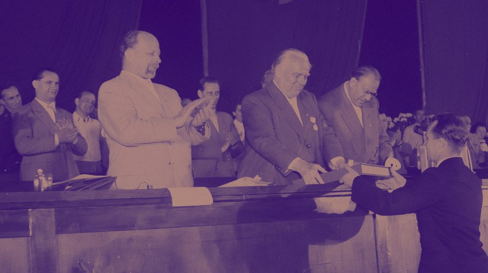 II. Parteikonferenz der SED 1952 (Quelle: BArch, Bild 183-15410-0097, CC-BY-SA 3.0)