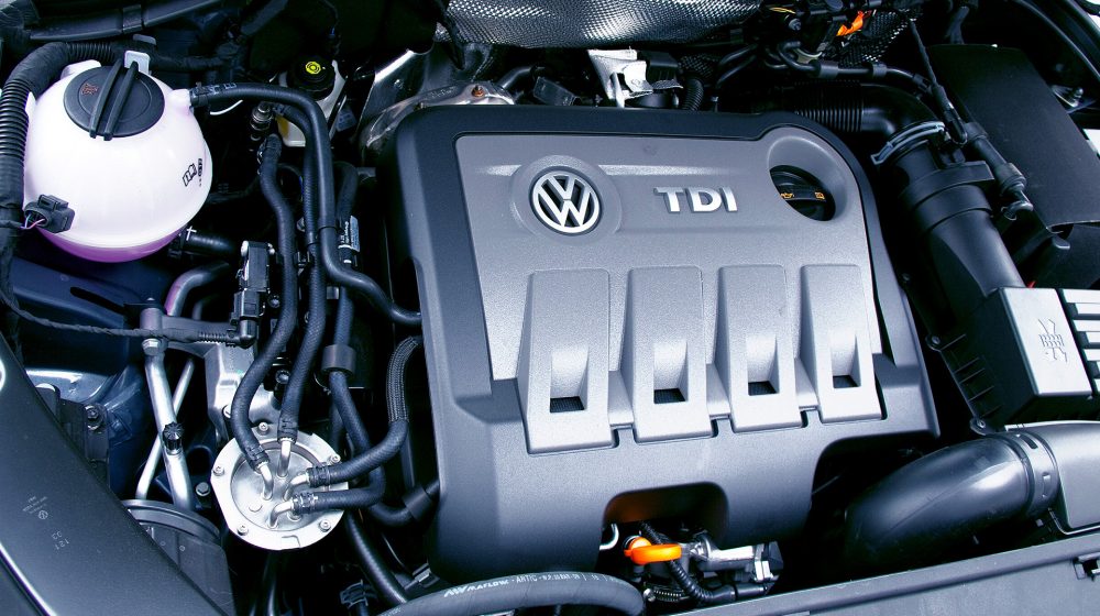 Motor eines VW Tiguan, eines der betroffenen Modelle (Quelle: Oxyman/ Tony Hisgett CC BY 2.0)