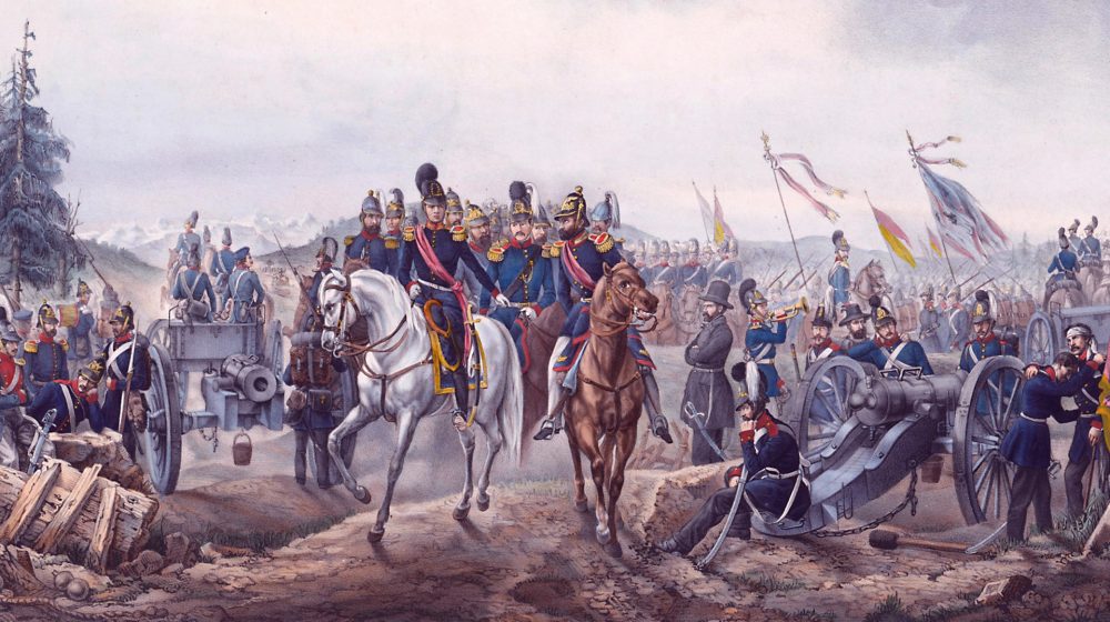 Revolutionsarmee im Lager bei Baltenschweil (Quelle: SMB, Kunstbibliothek / Anna Russ Public Domain Mark 1.0)