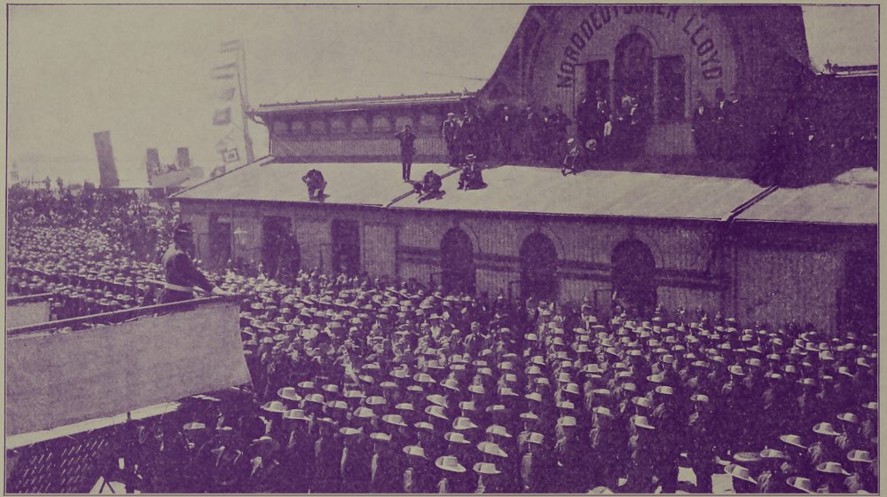 „Hunnenrede“ Kaiser Wilhelms in Bremerhaven (Quelle: „China: Schilderungen“)