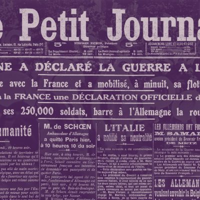 Nachricht der Kriegserklärung in französischer Zeitung (Quelle: gallica.bnf.fr / BnF)
