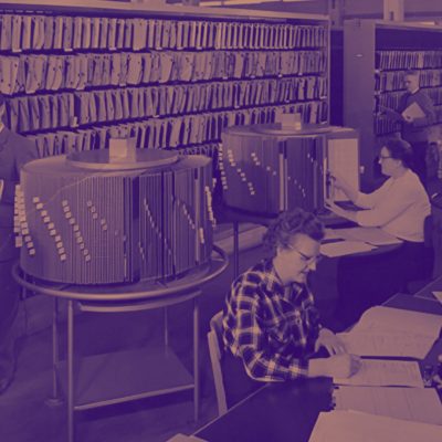 Verkehrszentralregister in den 1950er-Jahren (Quelle: KBA)