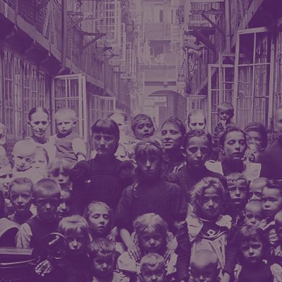 Wohnhof „Blauer Lappen“ vor dem Abbruch (Quelle: MKG Hamburg)