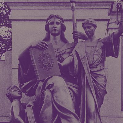 Allegorie der neuen einheitlichen Reichsgesetze am Hamburger Kaiser-Wilhelm-Denkmal