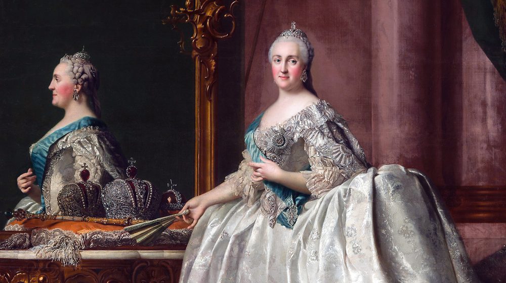 Zarin Katharina II., Gemälde von Vigilius Eriksen (Quelle: Hermitage)