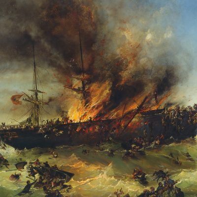 Untergang der Austria, Gemälde von Josef Püttner (Quelle: DHM)