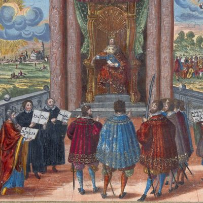 „Augsburger Friedensgemälde, Illustrator: Melchior Küssel (Quelle: Staats- und Stadtbibliothek Augsburg)