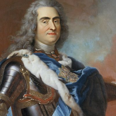 August II der Starke, Gemälde von Louis de Silvestre (Quelle: Nationalmuseum Stockholm)
