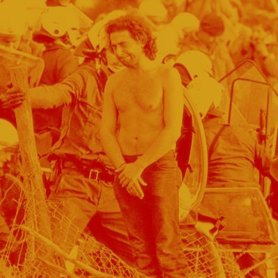 Räumung des Hüttendorfes durch die Polizei (Quelle: akg-images / picture-alliance / dpa)