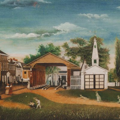 Marktplatz von Germantown, Pennsylvania, Gemälde von William Britton (Quelle: Philadelphia Museum of Art)