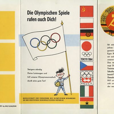 Olympia-Werbung in der DDR, 1964 (Quelle: Deutsches Sport & Olympia Museum / Gregor Baldrich, CC BY-NC-SA)