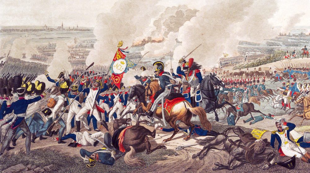 Völkerschlacht bei Leipzig, Zeichnung von Johann Adam Klein, Kupferstich von Carl Heinrich Rahl (Quelle: Wien Museum)