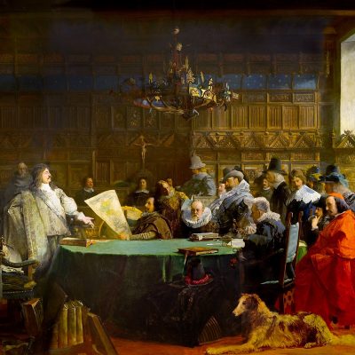 Friedensverhandlung in Münster, Gemälde von Fritz Grotemeyer (Quelle: Stadtmuseum Münster)