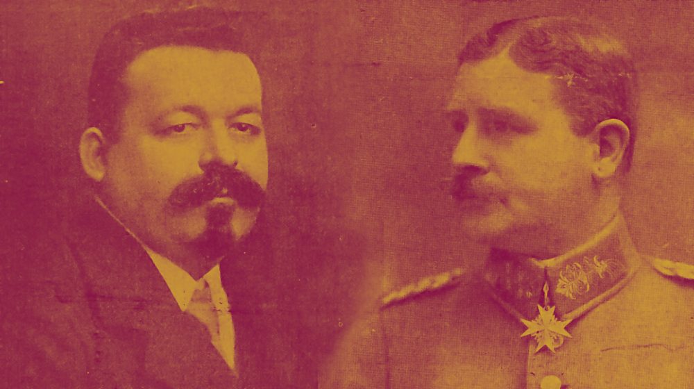 Friedrich Ebert und Wilhelm Gröner, Collage (Quelle: Deutsche Kriegszeitung / Universitätsbibliothek Heidelberg) 