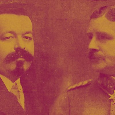 Friedrich Ebert und Wilhelm Gröner, Collage (Quelle: Deutsche Kriegszeitung / Universitätsbibliothek Heidelberg) 