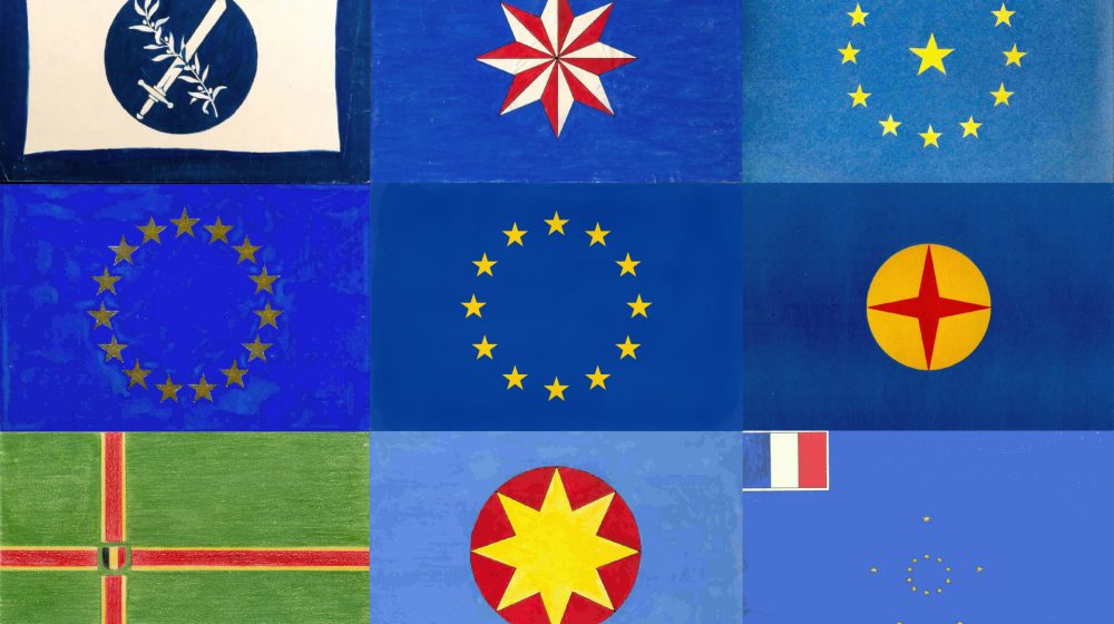 Varianten für die Europäische Flagge (Quelle: Europarat)