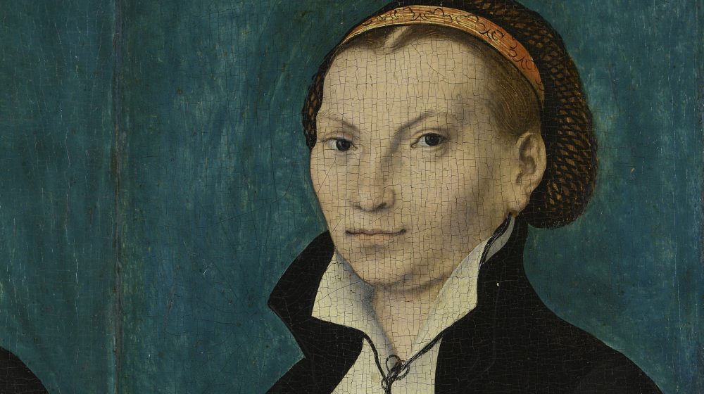 Bildnis Katharina Luthers, Ausschnitt aus einem Gemälde von Lucas Cranach dem Älteren (Quelle: Wartburg-Stiftung)