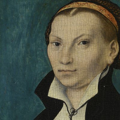Bildnis Katharina Luthers, Ausschnitt aus einem Gemälde von Lucas Cranach dem Älteren (Quelle: Wartburg-Stiftung)