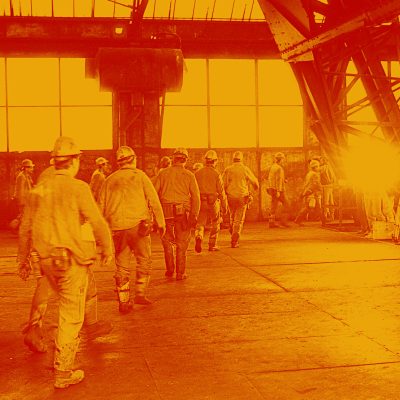 Letzte Schicht in der Zeche Zollverein (Quelle: Ruhr Museum, Foto: Manfred Vollmer)