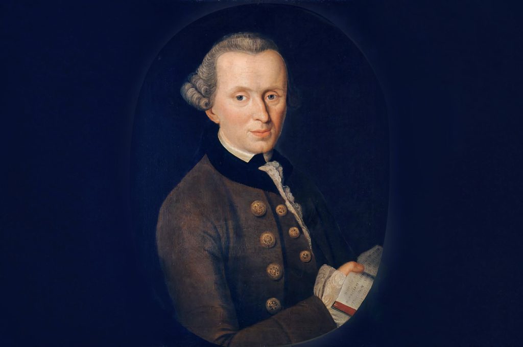 Painting by Johann Gottlieb Becker of Immanuel Kant, the most important German philosopher of the Enlightenment