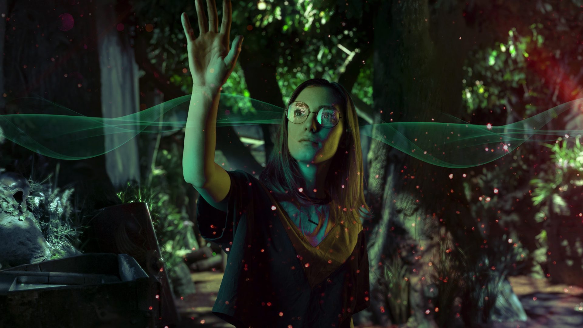 4D Museum Mädchem im Wald des Deutschlandmuseums